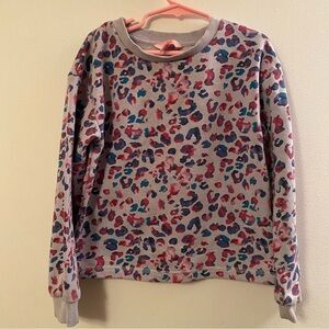 Juicy Couture Girls Watercolor Leopard Print Sweater: Size 6X/6